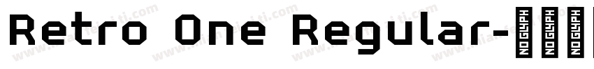 Retro One Regular字体转换